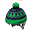 Fryzura Świąteczna (ziel.) (M)